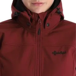 Kilpi, Ravia-W Softshell Skijacke Übergröße Damen Dark Rot -Icepeak Geschaft kilpi ravia w ac softshell jas plus size dames dark rood 22kilpi128v1 BI 07