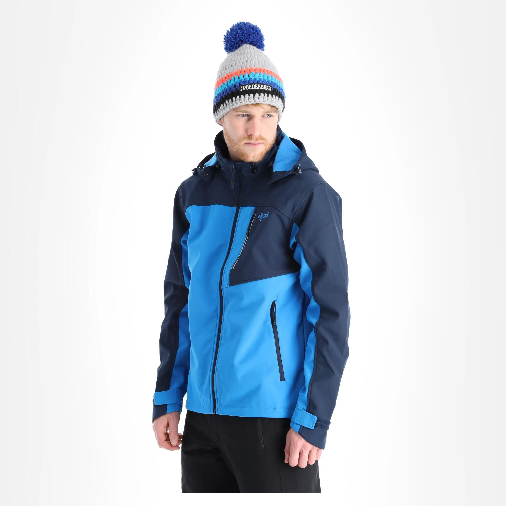 Kilpi, Ravio-M Softshell Skijacke Herren Blau 6 Kilpi, Ravio-M Softshell Skijacke Herren Blau – Bild 4