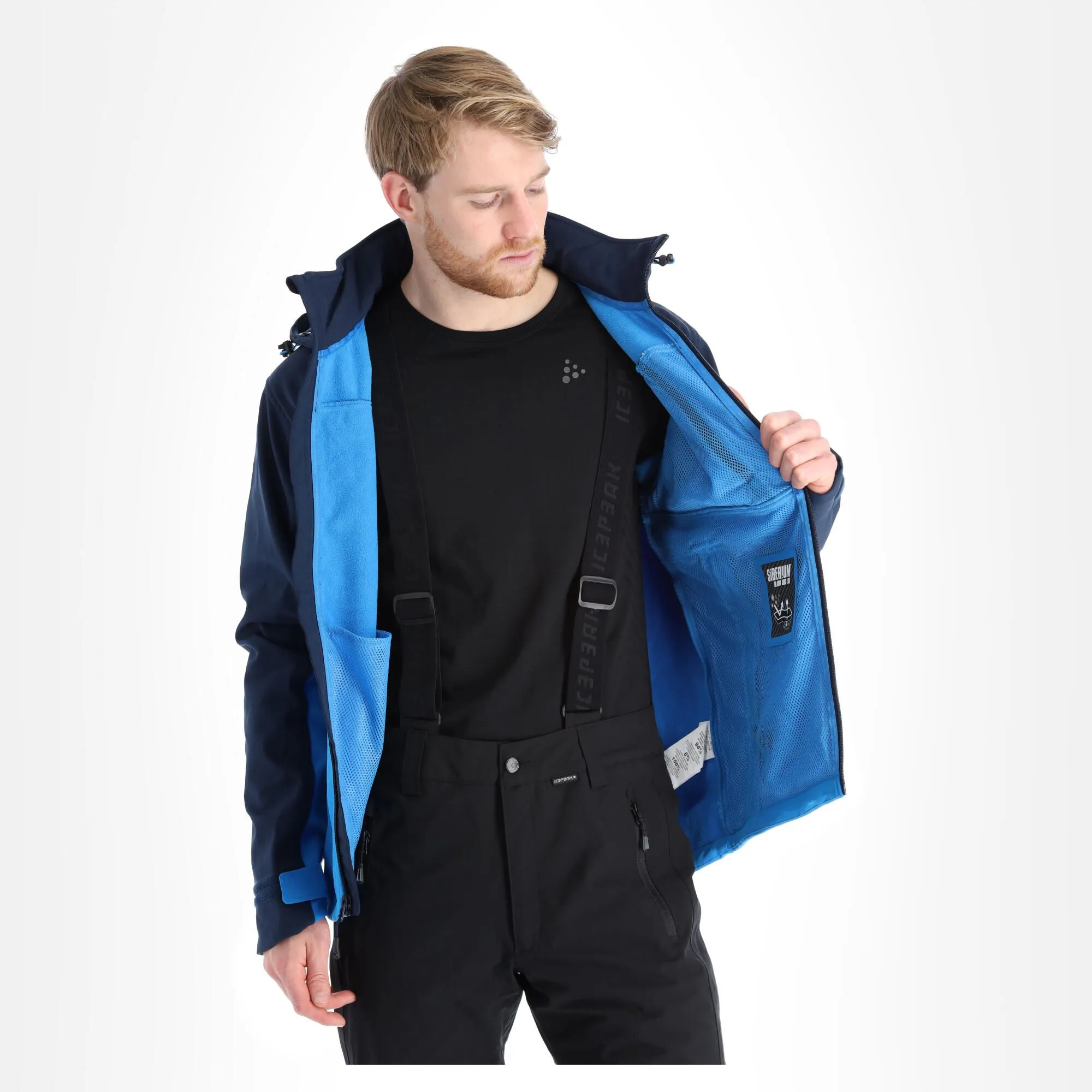 Kilpi, Ravio-M Softshell Skijacke Herren Blau 7 Kilpi, Ravio-M Softshell Skijacke Herren Blau – Bild 5