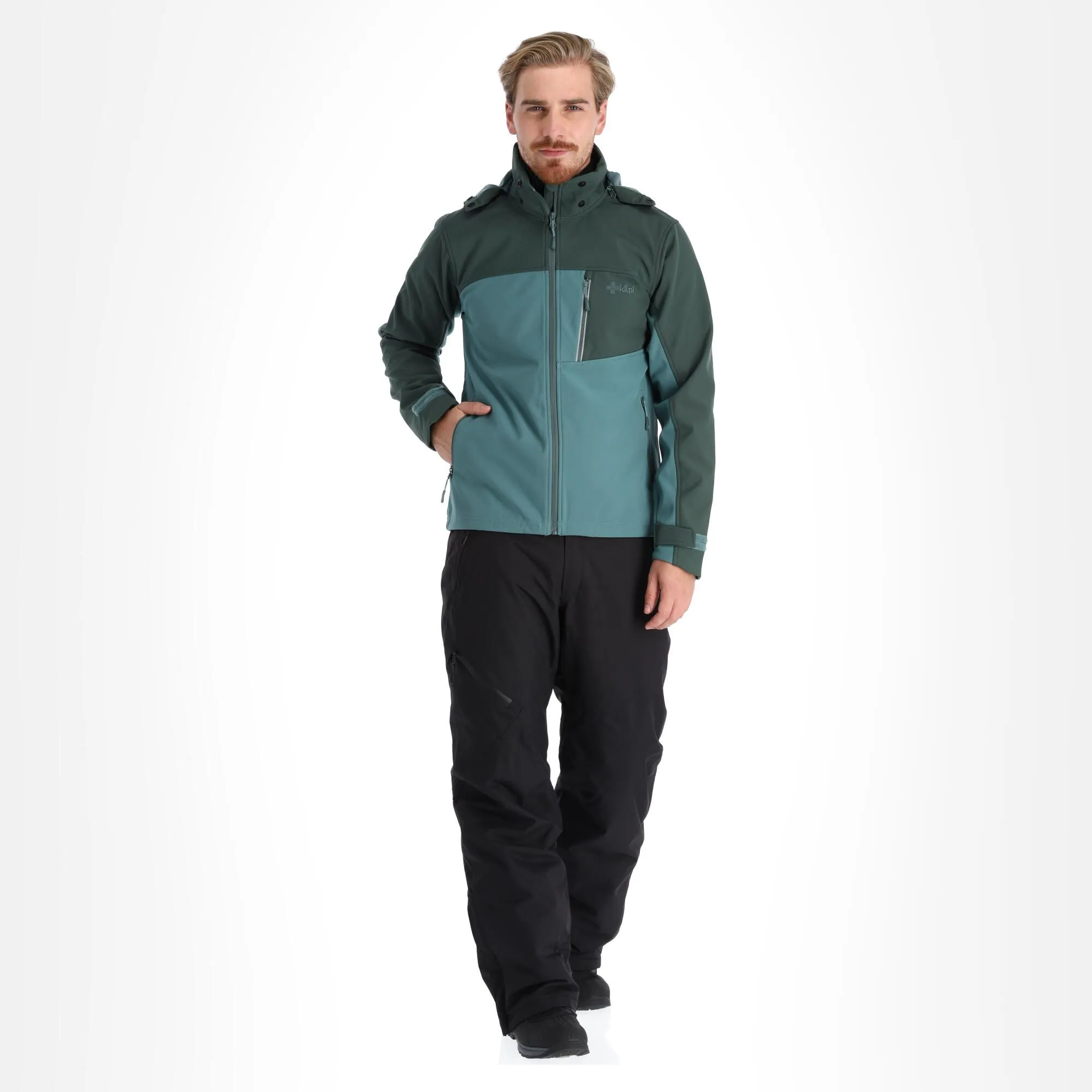 Kilpi, Ravio-M Softshell Skijacke Herren Dark Grün 3 Kilpi, Ravio-M Softshell Skijacke Herren Dark Grün