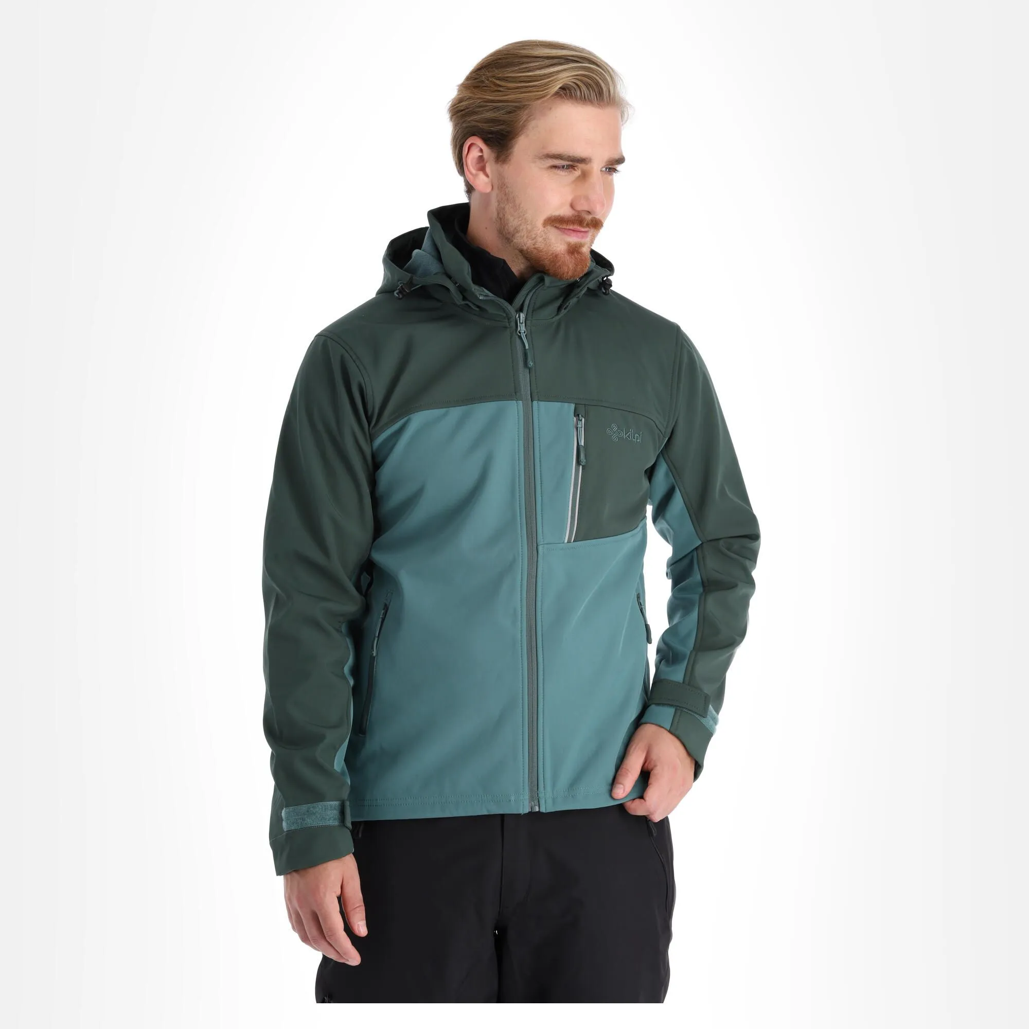 Kilpi, Ravio-M Softshell Skijacke Herren Dark Grün 6 Kilpi, Ravio-M Softshell Skijacke Herren Dark Grün – Bild 4
