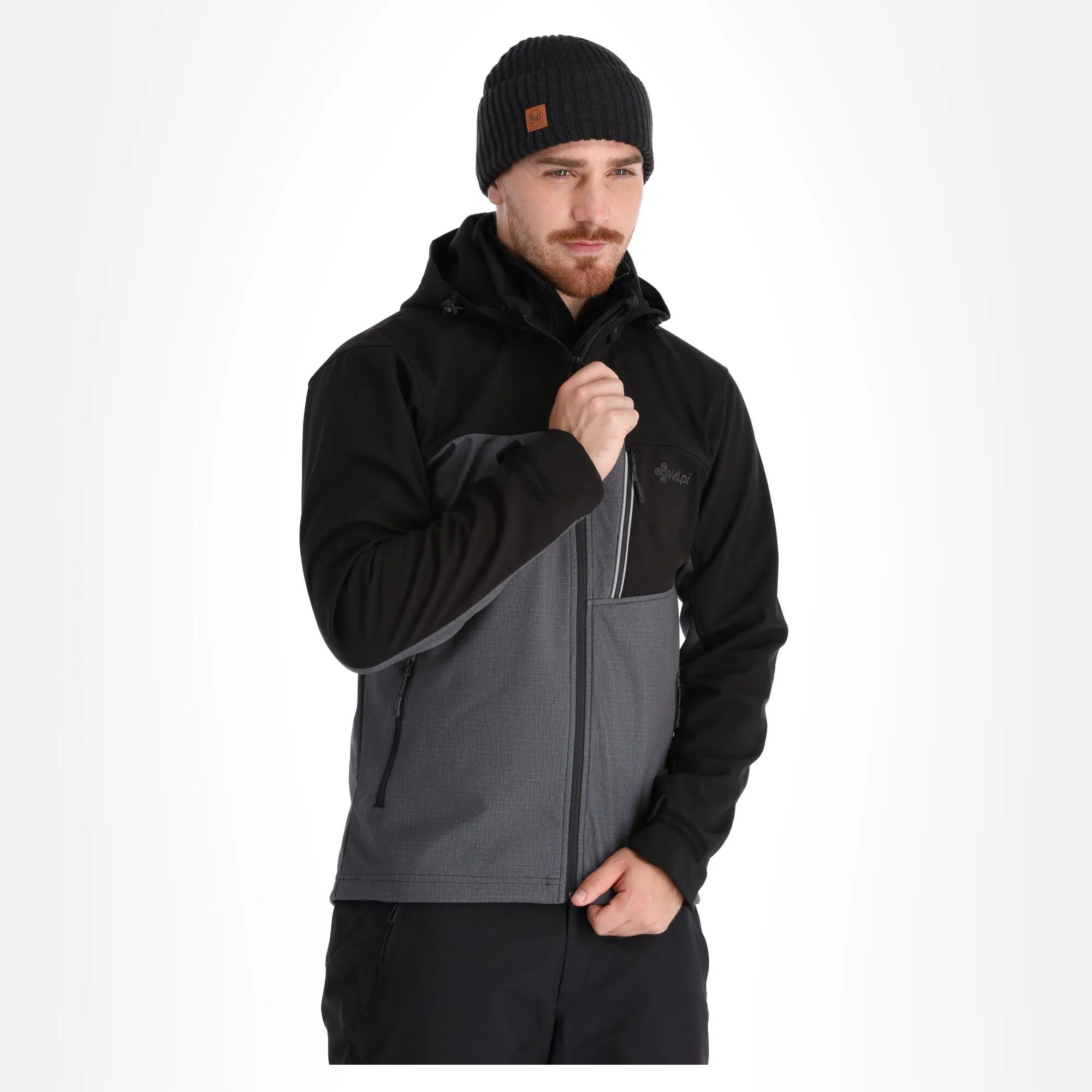 Kilpi, Ravio-M Softshell Skijacke Übergröße Herren Dark Grau 6 Kilpi, Ravio-M Softshell Skijacke Übergröße Herren Dark Grau – Bild 4