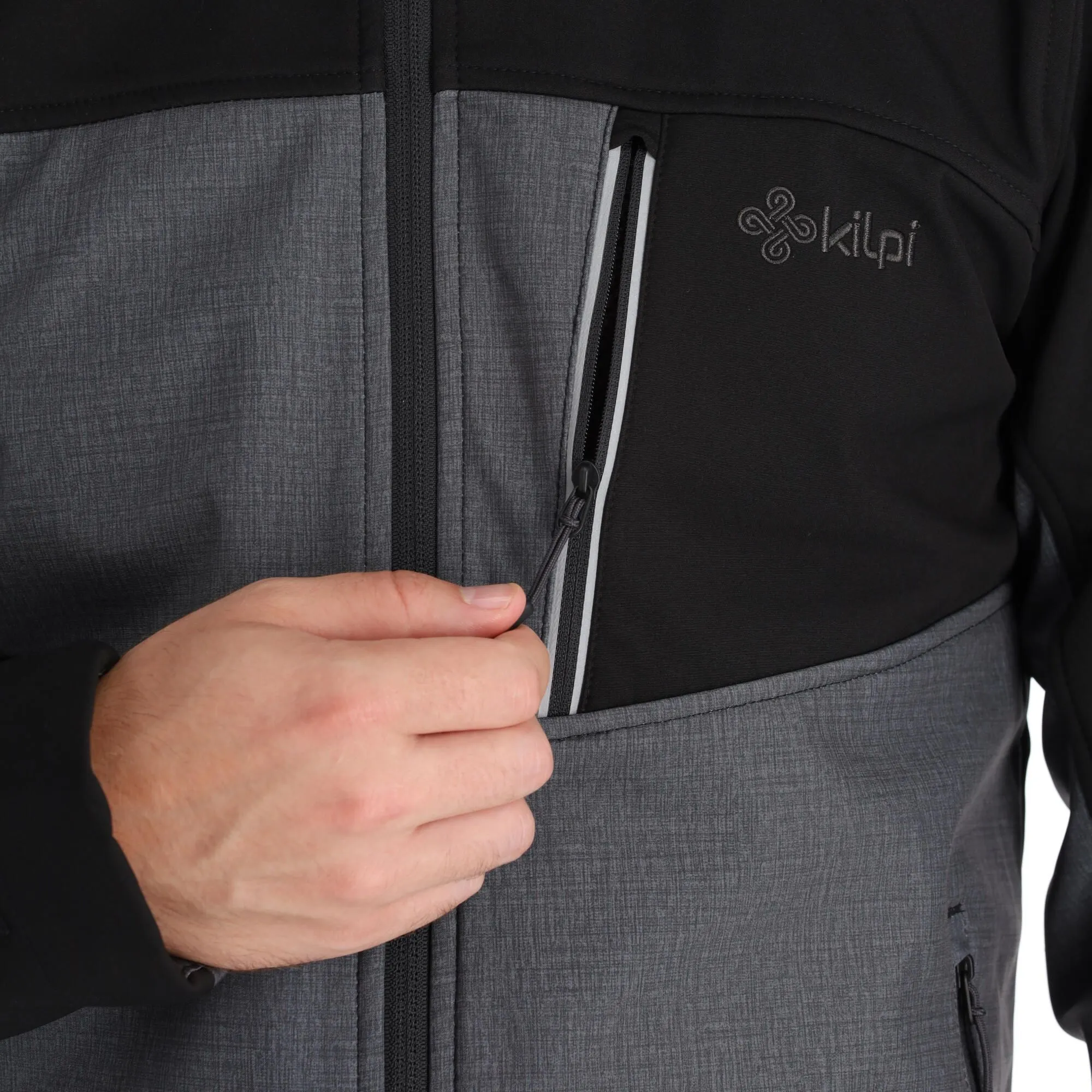 Kilpi, Ravio-M Softshell Skijacke Übergröße Herren Dark Grau 10 Kilpi, Ravio-M Softshell Skijacke Übergröße Herren Dark Grau – Bild 8