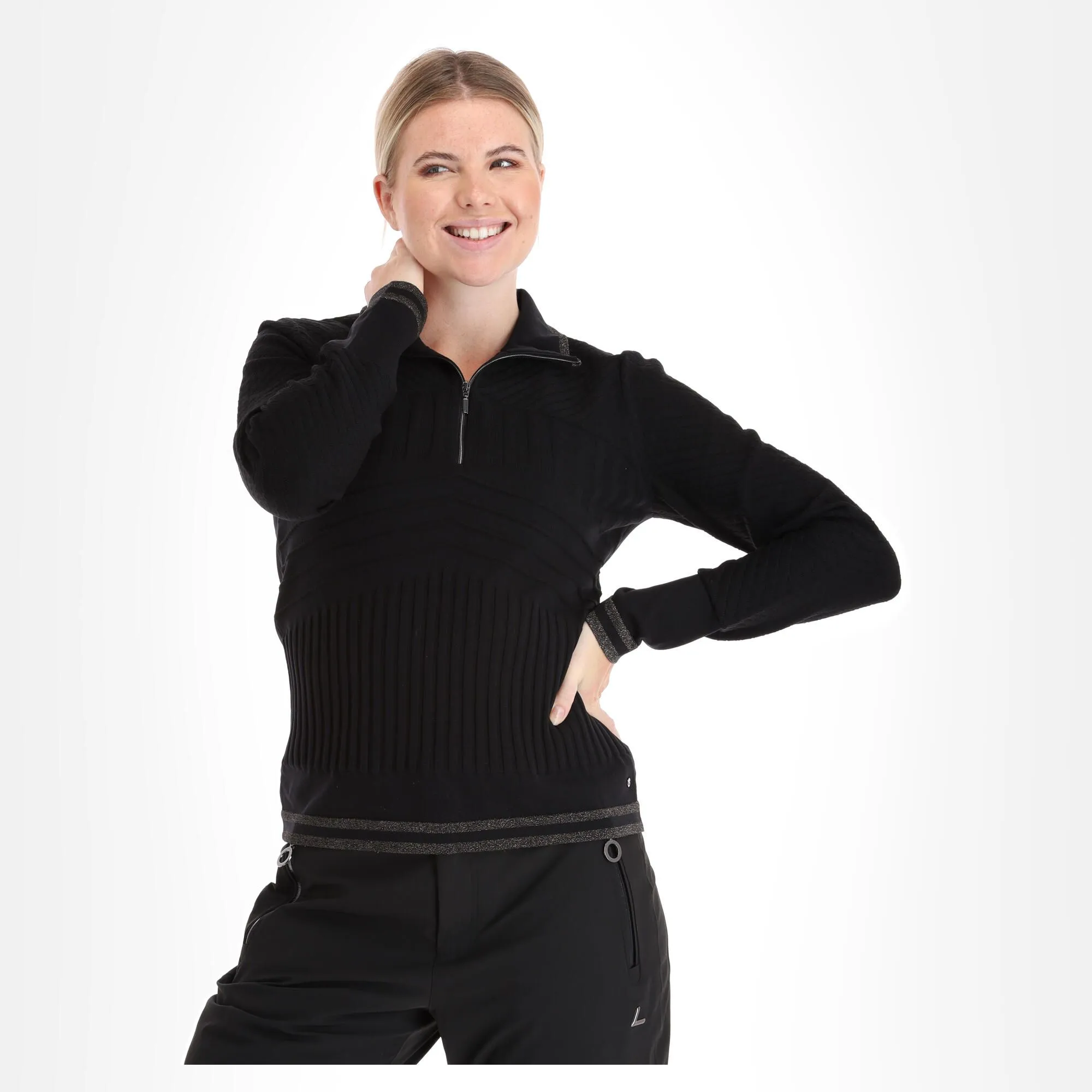 Luhta, Kierinki Pullover Damen Schwarz 4 Luhta, Kierinki Pullover Damen Schwarz – Bild 2