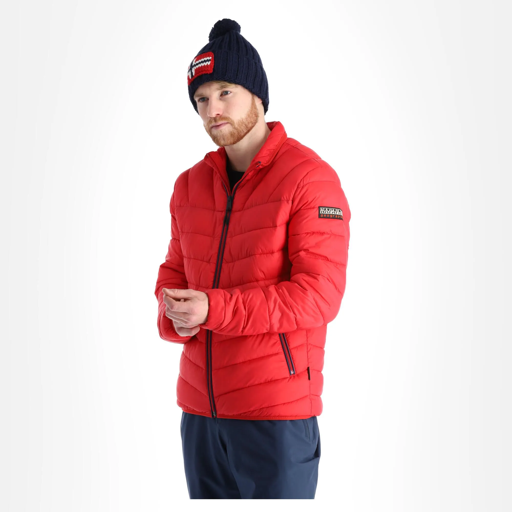Napapijri, Aerons S 2 Daunenjacke Herren Tango Rot 3 Napapijri, Aerons S 2 Daunenjacke Herren Tango Rot – Bild 2