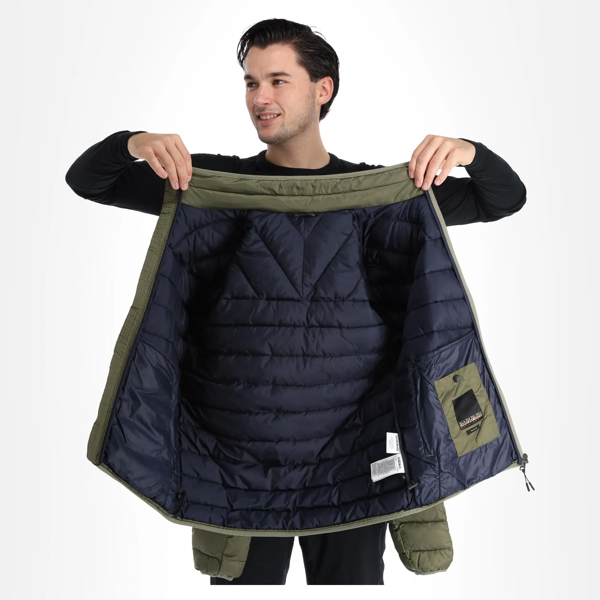 Napapijri, Aerons S 3 (2022/2023) Daunenjacke Herren Lichen Grün 7 Napapijri, Aerons S 3 (2022/2023) Daunenjacke Herren Lichen Grün – Bild 5