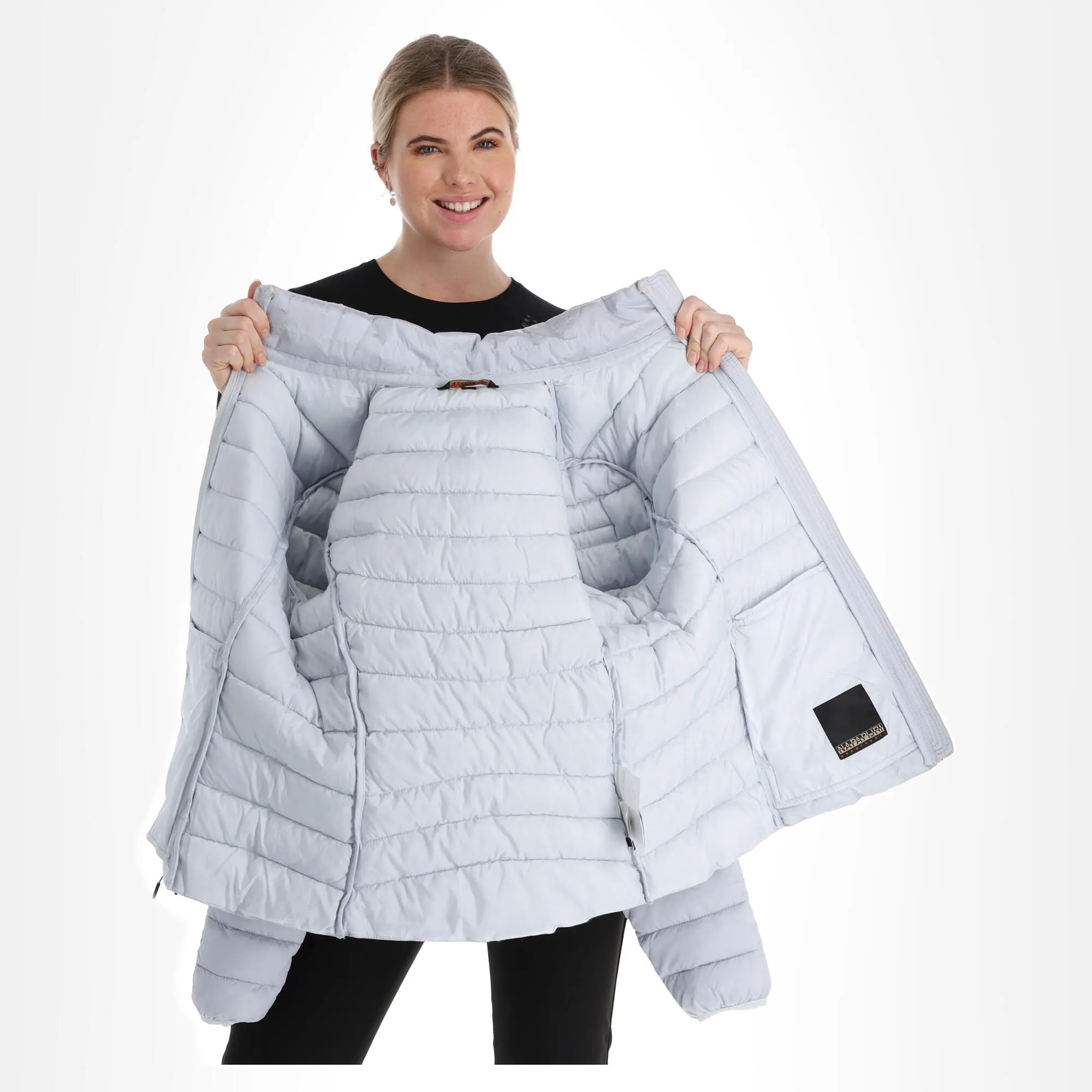 Napapijri, Aerons S W 2 (2022/2023) Daunenjacke Damen Glacier Grau 7 Napapijri, Aerons S W 2 (2022/2023) Daunenjacke Damen Glacier Grau – Bild 5