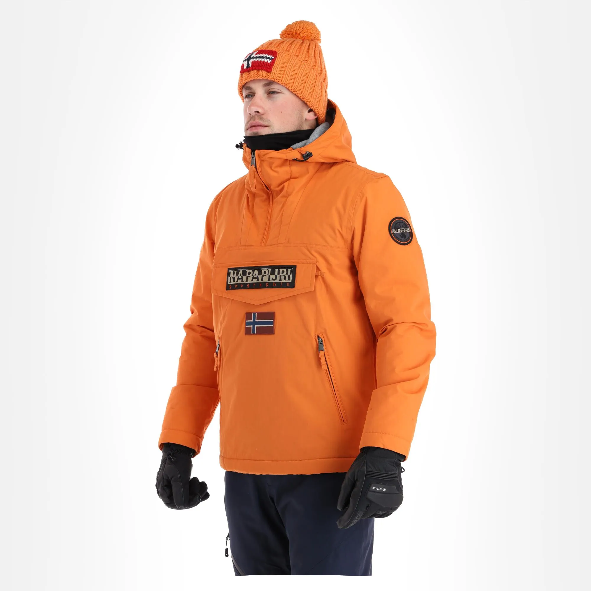 Napapijri, Rainforest Pocket 2 (2022/2023) Winter Anorak Herren Butternut Orange 4 Napapijri, Rainforest Pocket 2 (2022/2023) Winter Anorak Herren Butternut Orange – Bild 2