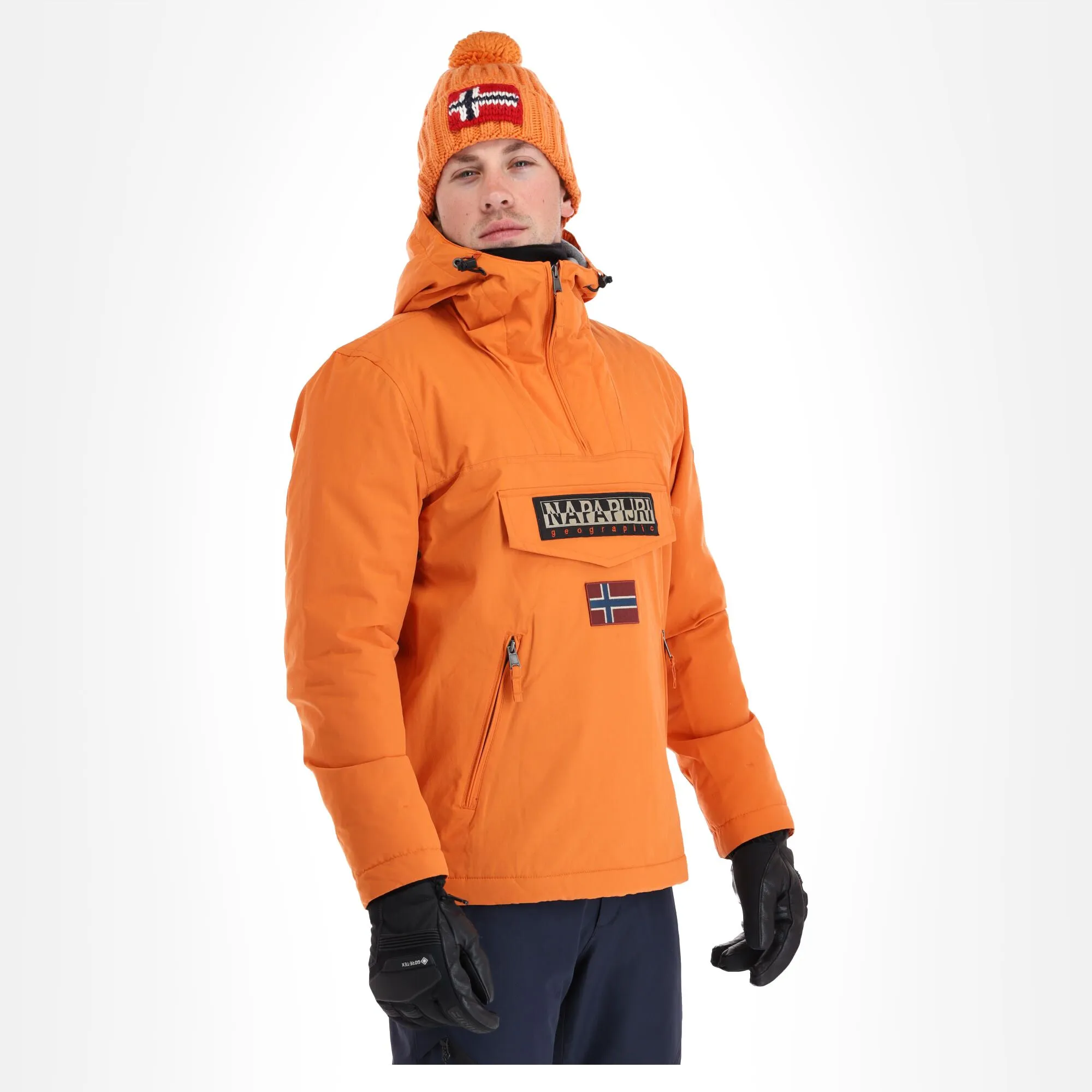 Napapijri, Rainforest Pocket 2 (2022/2023) Winter Anorak Herren Butternut Orange 6 Napapijri, Rainforest Pocket 2 (2022/2023) Winter Anorak Herren Butternut Orange – Bild 4