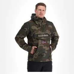 Napapijri, Rainforest Pocket Prt 2 (2022/2023) Winter Anorak Herren Fantasy Camo Braun, Grün -Icepeak Geschaft napapijri rainforest pocket prt 2 af anorak heren fantasy camo 22napap113v2 BI 04