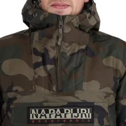 Napapijri, Rainforest Pocket Prt 2 (2022/2023) Winter Anorak Herren Fantasy Camo Braun, Grün -Icepeak Geschaft napapijri rainforest pocket prt 2 af anorak heren fantasy camo 22napap113v2 BI 07