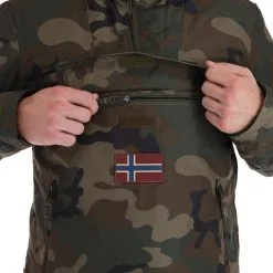 Napapijri, Rainforest Pocket Prt 2 (2022/2023) Winter Anorak Herren Fantasy Camo Braun, Grün -Icepeak Geschaft napapijri rainforest pocket prt 2 af anorak heren fantasy camo 22napap113v2 BI 08