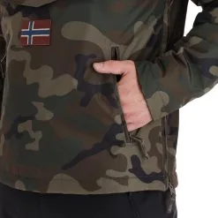 Napapijri, Rainforest Pocket Prt 2 (2022/2023) Winter Anorak Herren Fantasy Camo Braun, Grün -Icepeak Geschaft napapijri rainforest pocket prt 2 af anorak heren fantasy camo 22napap113v2 BI 09
