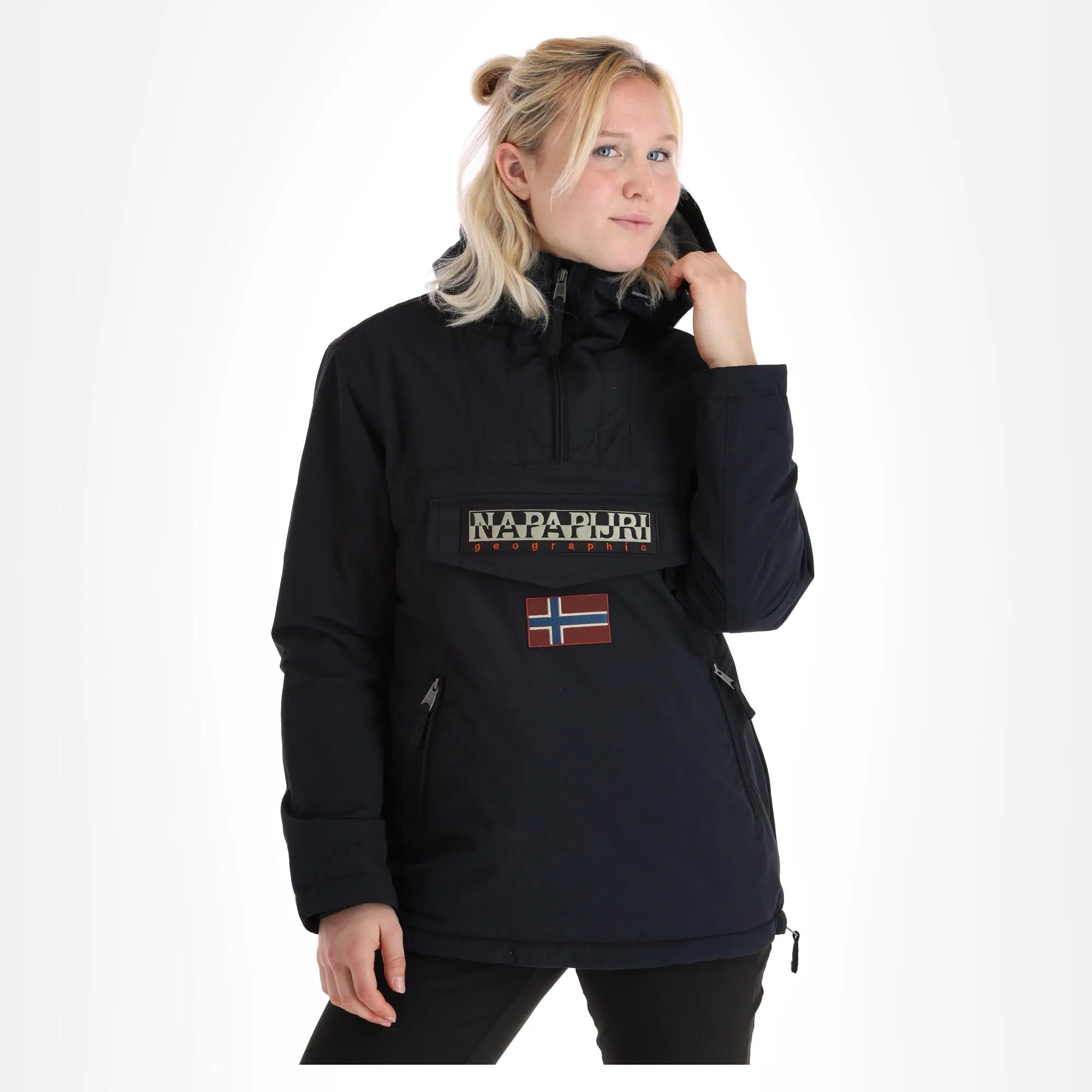 Napapijri, Rainforest W Pocket 4 (2022/2023) Winter Anorak Damen Schwarz 6 Napapijri, Rainforest W Pocket 4 (2022/2023) Winter Anorak Damen Schwarz – Bild 4
