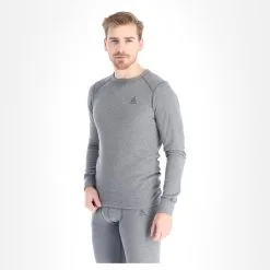 Odlo, Active Warm Eco Thermoshirt Herren Steel Grau -Icepeak Geschaft odlo active warm eco fa thermoshirt heren steel melange grijs FA11odl101a BI 02