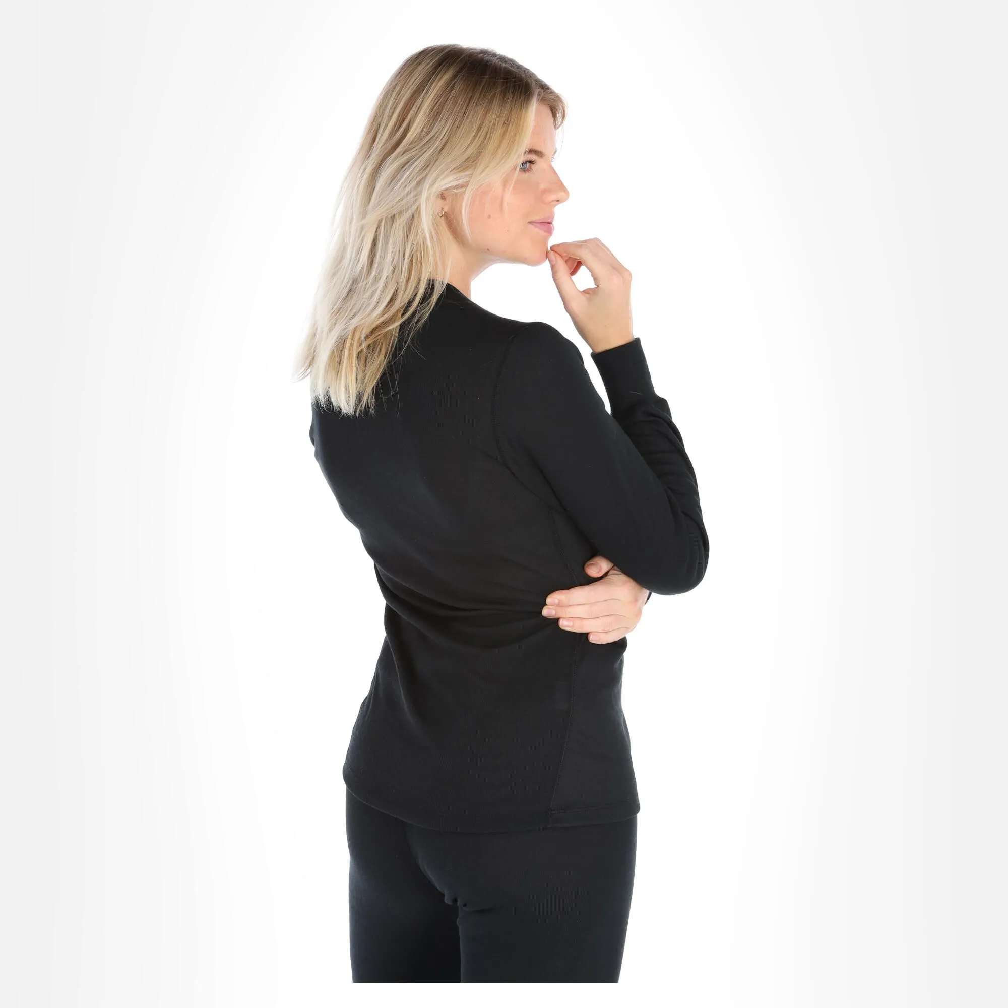 Odlo, Active Warm Eco Thermoshirt Damen Schwarz 6 Odlo, Active Warm Eco Thermoshirt Damen Schwarz – Bild 4