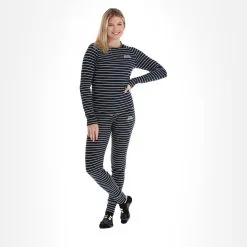 Odlo, Active Warm Originals Eco Thermohose Damen Dark Sapphire, Silver Blau, Grau