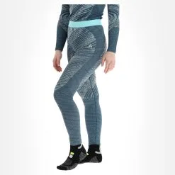 Odlo, Blackcomb Eco Thermohose Damen Teal, Space Dye Blau -Icepeak Geschaft odlo blackcomb eco fb thermobroek dames teal space dye blauw 22odlox120v2 BI 02
