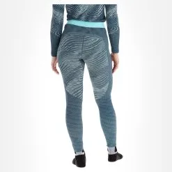 Odlo, Blackcomb Eco Thermohose Damen Teal, Space Dye Blau -Icepeak Geschaft odlo blackcomb eco fb thermobroek dames teal space dye blauw 22odlox120v2 BI 03