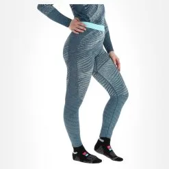 Odlo, Blackcomb Eco Thermohose Damen Teal, Space Dye Blau -Icepeak Geschaft odlo blackcomb eco fb thermobroek dames teal space dye blauw 22odlox120v2 BI 04