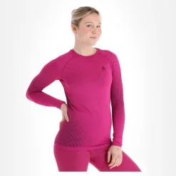 Odlo, Performance Warm Eco Thermoshirt Damen Festival Fuchsia Rosa, Schwarz -Icepeak Geschaft odlo performance warm eco fa thermoshirt dames festival fuchsia 22odlox124v2 BI 04