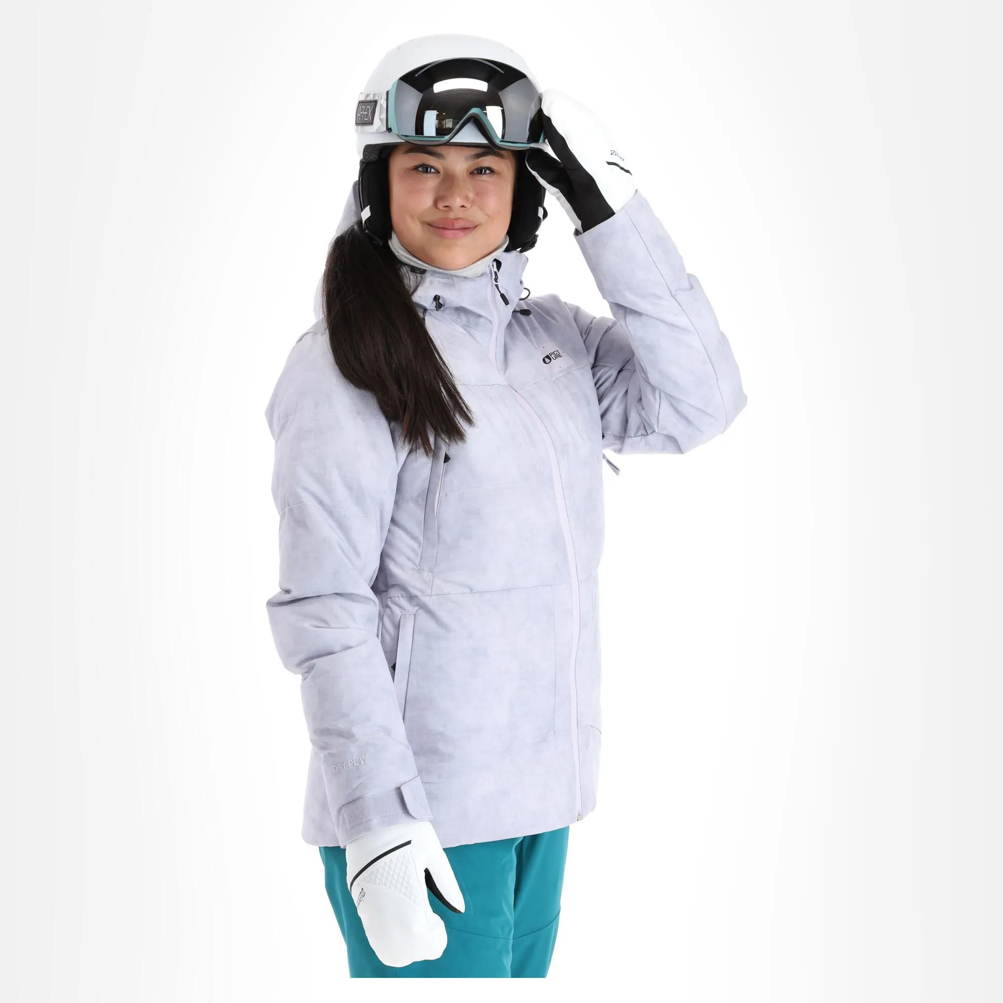Picture, Lement Jkt Skijacke Damen Cloudy Grau 6 Picture, Lement Jkt Skijacke Damen Cloudy Grau – Bild 4