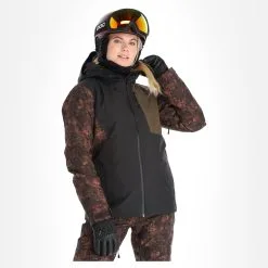 Picture, Seen Jkt Skijacke Damen Iberis Print Braun -Icepeak Geschaft picture seen jkt aa jas gevoerd dames iberis print bruin 22pictu128v2 BI 04