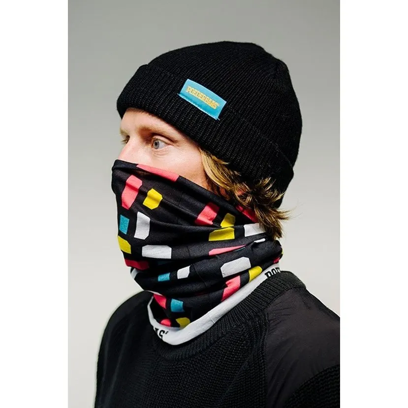 Poederbaas, Neckwarmer Schal Unisex Schwarz 5 Poederbaas, Neckwarmer Schal Unisex Schwarz – Bild 3