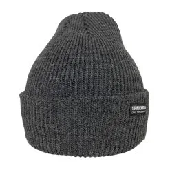Poederbaas, Royal Rib Series Beanie Mütze Unisex Charcoal Schwarz
