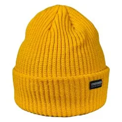 Poederbaas, Royal Rib Series Beanie Mütze Unisex Gold Gelb