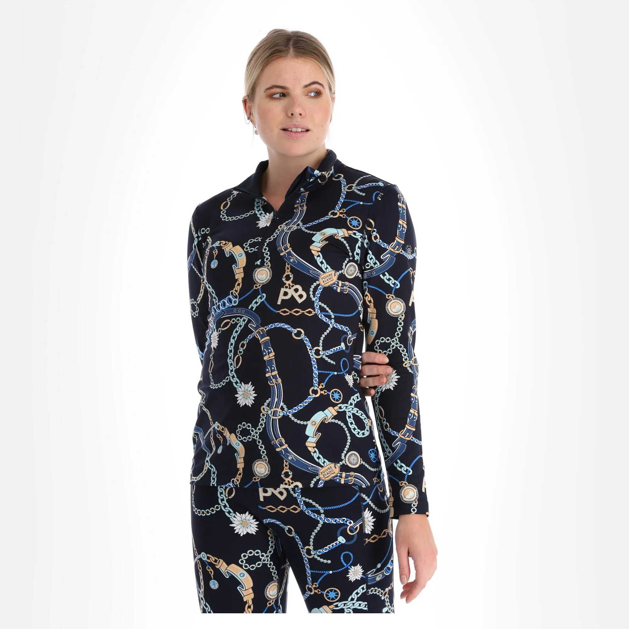 Poivre Blanc, Base Layer Shirt Thermoshirt Damen Jewelry Gothic Blau 6 Poivre Blanc, Base Layer Shirt Thermoshirt Damen Jewelry Gothic Blau – Bild 4