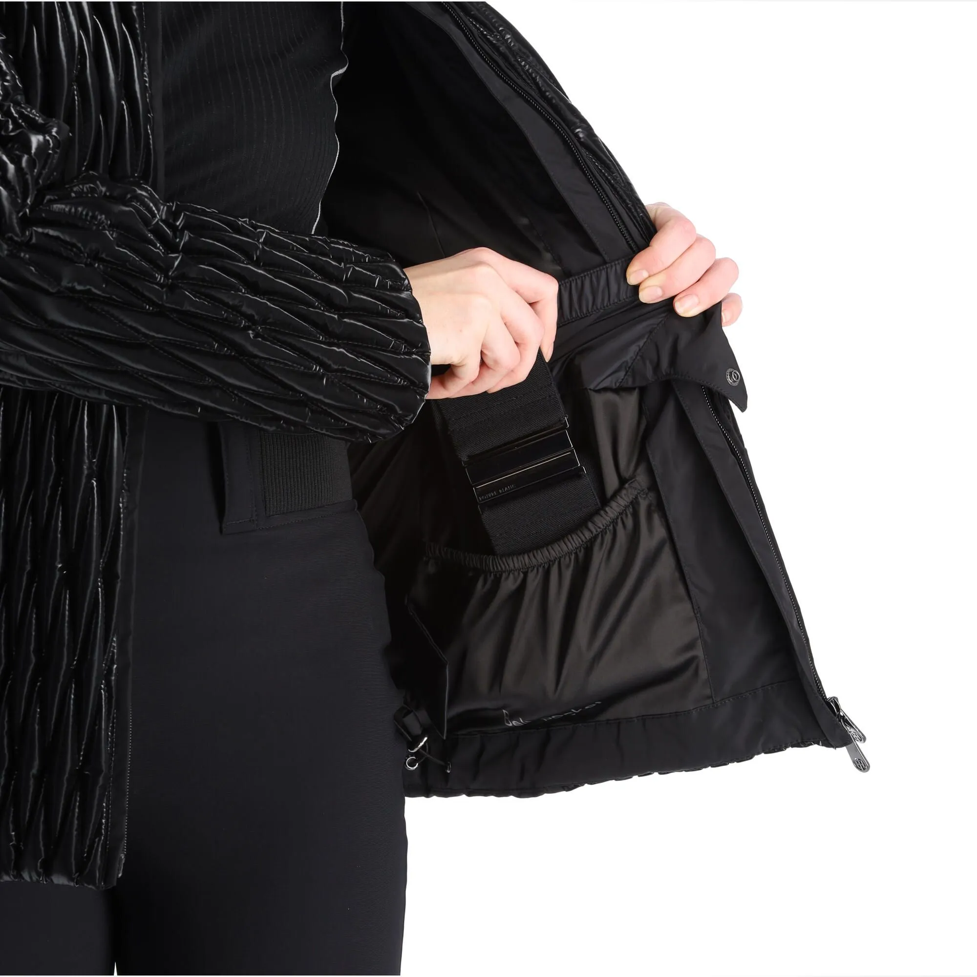 Poivre Blanc, Hybrid Ski Jacket Skijacke Damen Glow Schwarz 10 Poivre Blanc, Hybrid Ski Jacket Skijacke Damen Glow Schwarz – Bild 8