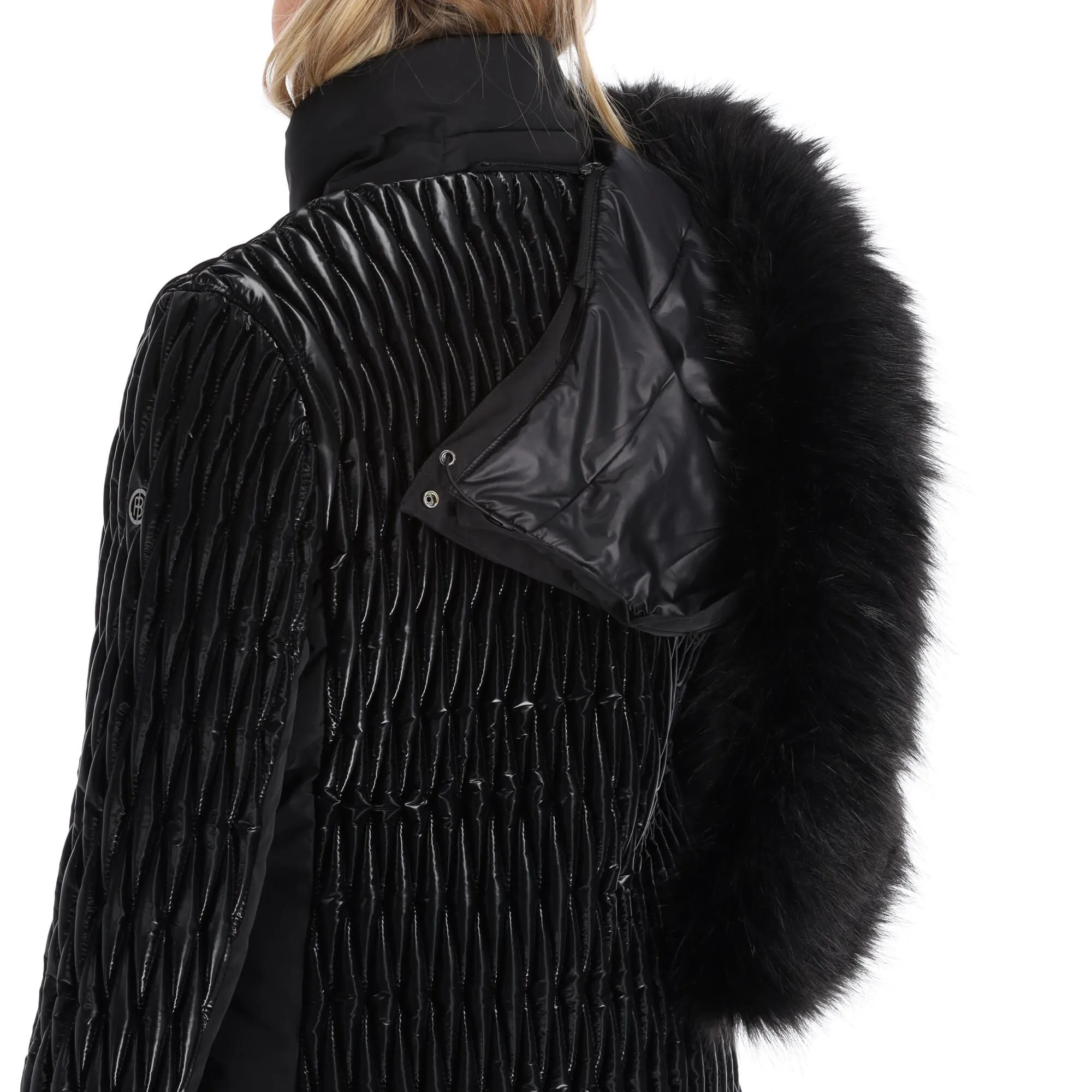 Poivre Blanc, Hybrid Ski Jacket Skijacke Damen Glow Schwarz 15 Poivre Blanc, Hybrid Ski Jacket Skijacke Damen Glow Schwarz – Bild 13