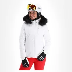 Poivre Blanc, Stretch Ski Jacket Skijacke Damen Weiß -Icepeak Geschaft poivre blanc stretch ski jacket aa jas gevoerd dames wit 22poivr104v4 BI 04