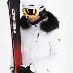 Poivre Blanc, Stretch Ski Jacket Skijacke Damen Weiß -Icepeak Geschaft poivre blanc stretch ski jacket aa jas gevoerd dames wit 22poivr104v4 BI 05