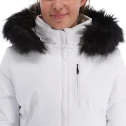 Poivre Blanc, Stretch Ski Jacket Skijacke Damen Weiß -Icepeak Geschaft poivre blanc stretch ski jacket aa jas gevoerd dames wit 22poivr104v4 BI 07