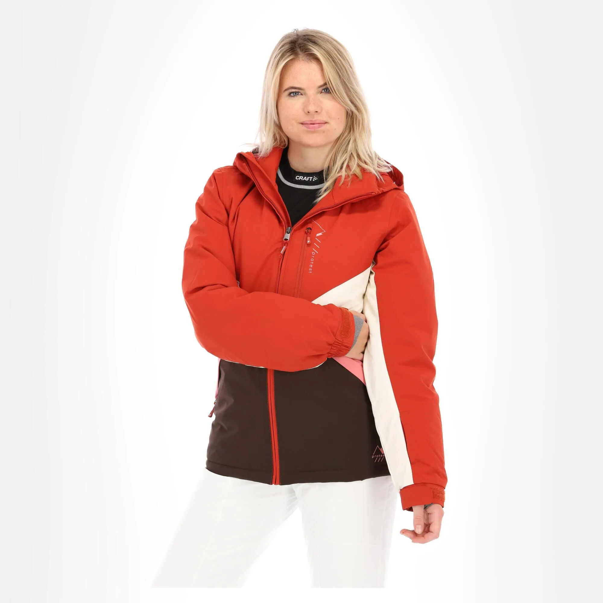 Protest, Kelis Skijacke Damen Rocky Rot 5 Protest, Kelis Skijacke Damen Rocky Rot – Bild 3