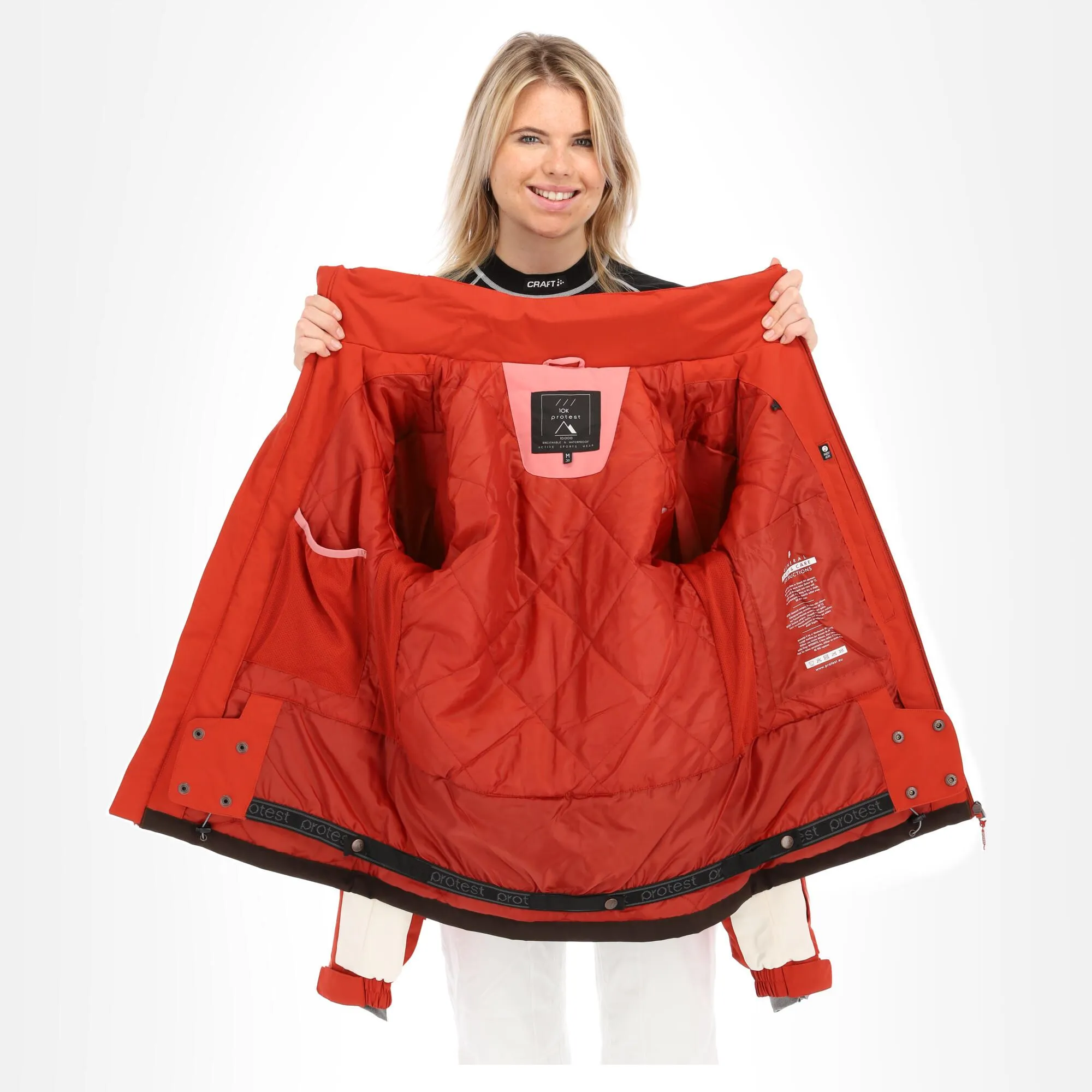 Protest, Kelis Skijacke Damen Rocky Rot 8 Protest, Kelis Skijacke Damen Rocky Rot – Bild 6