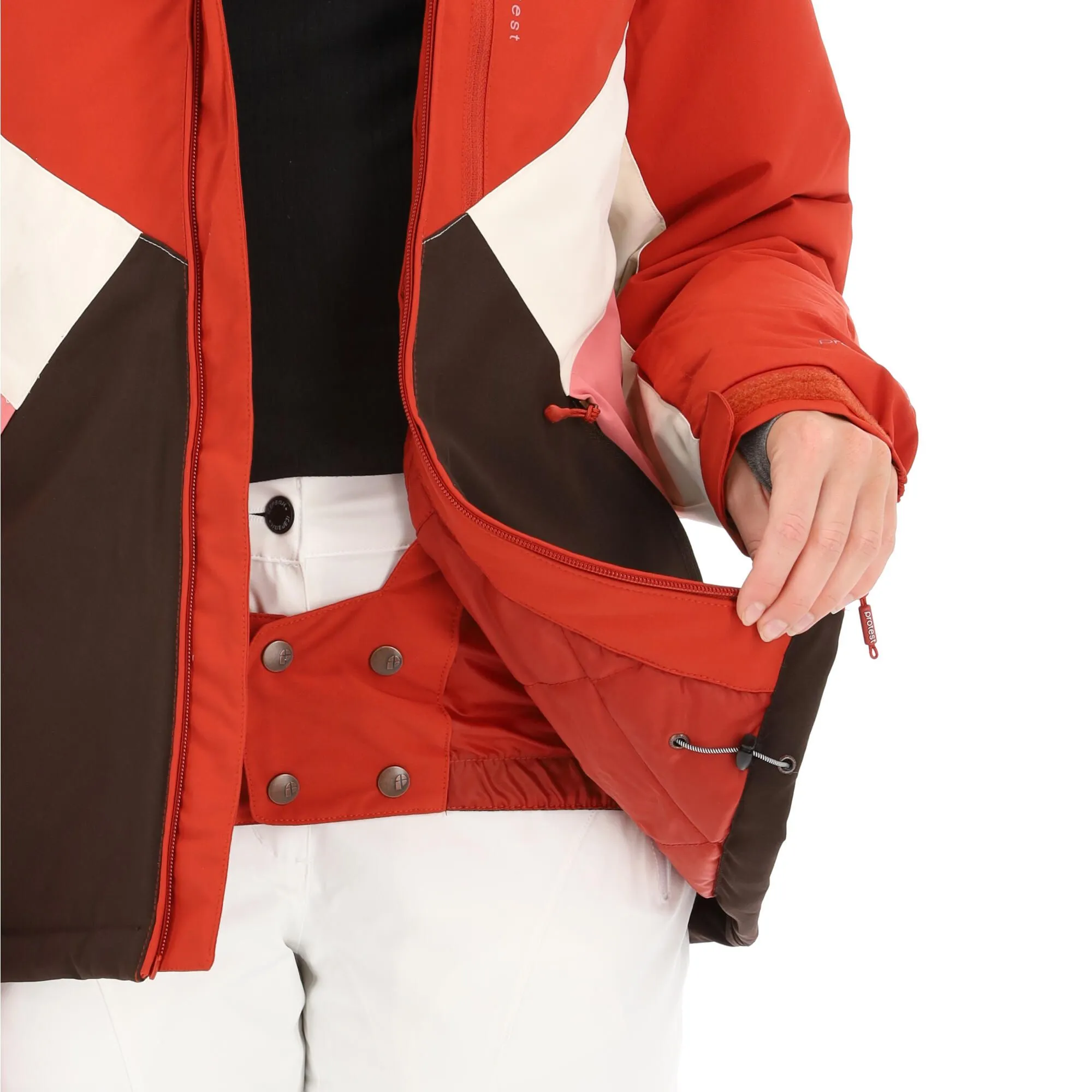 Protest, Kelis Skijacke Damen Rocky Rot 10 Protest, Kelis Skijacke Damen Rocky Rot – Bild 8