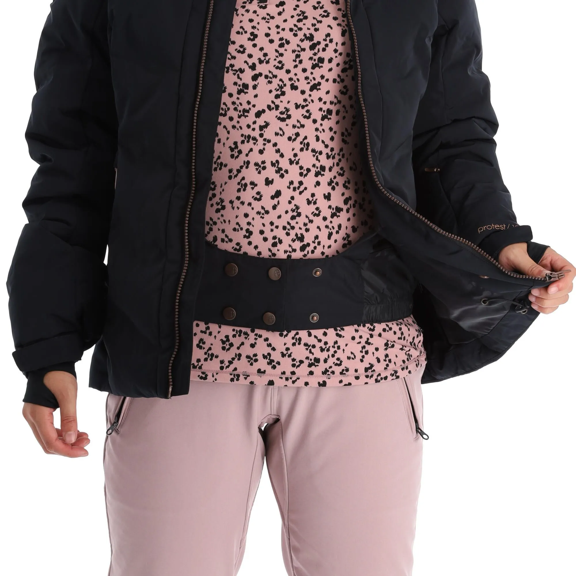 Protest, Prtartss Skijacke Damen True Schwarz 11 Protest, Prtartss Skijacke Damen True Schwarz – Bild 9