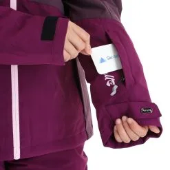 Rehall, Elly-R Skijacke Damen Plum Perfect Violett -Icepeak Geschaft rehall elly r aa jas gevoerd dames plum perfect paars 22rehal138v3 BI 08