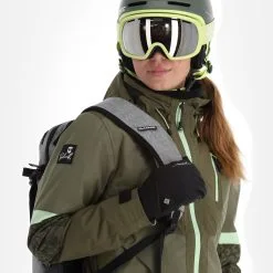Rehall, Evy-R Skijacke Damen Dusty Olive Grün -Icepeak Geschaft rehall evy r aa jas gevoerd dames dusty olive groen 22rehal139v1 BI 05