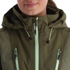 Rehall, Evy-R Skijacke Damen Dusty Olive Grün -Icepeak Geschaft rehall evy r aa jas gevoerd dames dusty olive groen 22rehal139v1 BI 07