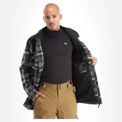 Rehall, Jerome-R Winterjacke Herren Checks Schwarz -Icepeak Geschaft rehall jerome r ae winterjas heren checks zwart AE11reh111a BI 05