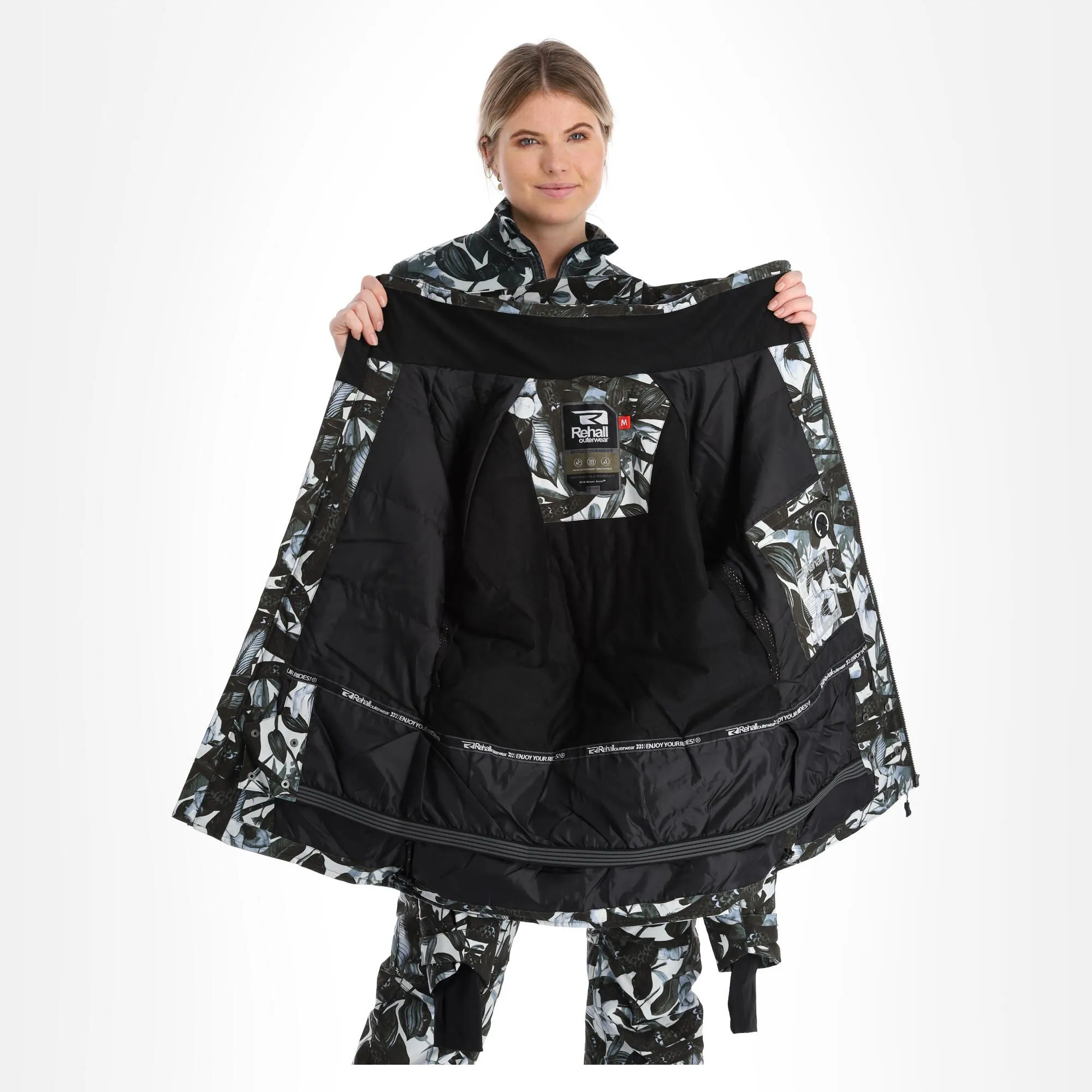 Rehall, Kiki-R Skijacke Damen Snake Blau 8 Rehall, Kiki-R Skijacke Damen Snake Blau – Bild 6