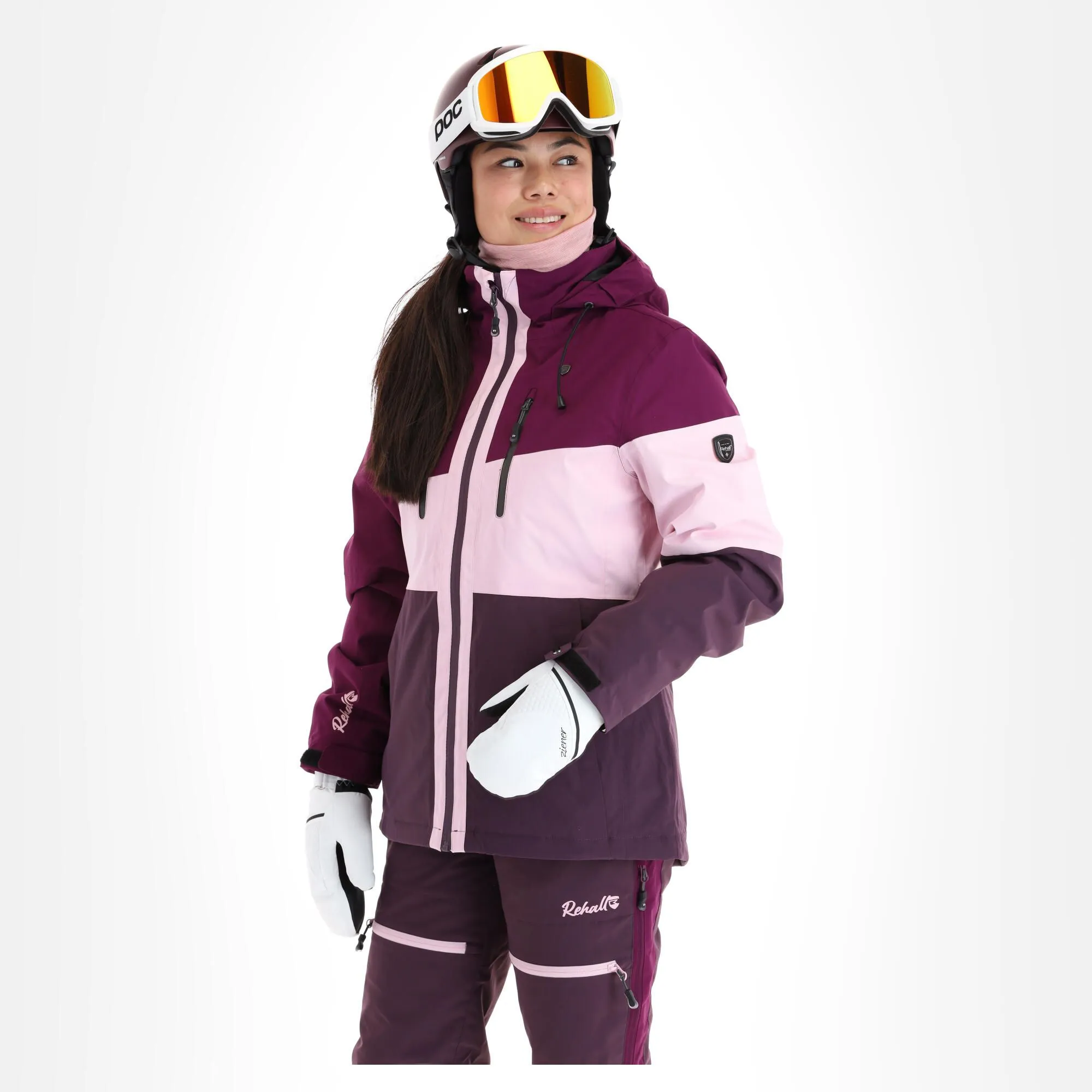 Rehall, Ricky-R Skijacke Damen Dark Violett 6 Rehall, Ricky-R Skijacke Damen Dark Violett – Bild 4