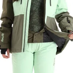 Rehall, Ricky-R Skijacke Damen Olive Grün -Icepeak Geschaft rehall ricky r aa jas gevoerd dames olive groen 22rehal140v1 BI 08