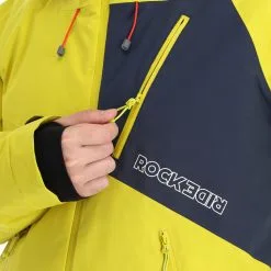 Rock Experience, Aiguille Skijacke Herren Citronelle Blue Nights Gelb -Icepeak Geschaft rock experience aiguille aa jas gevoerd heren citronelle blue 22rocke103v2 BI 12