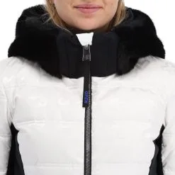 Rossignol, Twins Down Jc De Castelbajac Skijacke Damen Weiß -Icepeak Geschaft rossignol twins down jc de castelbajac aa jas gevoerd dames wit 22rossi106v1 BI 07