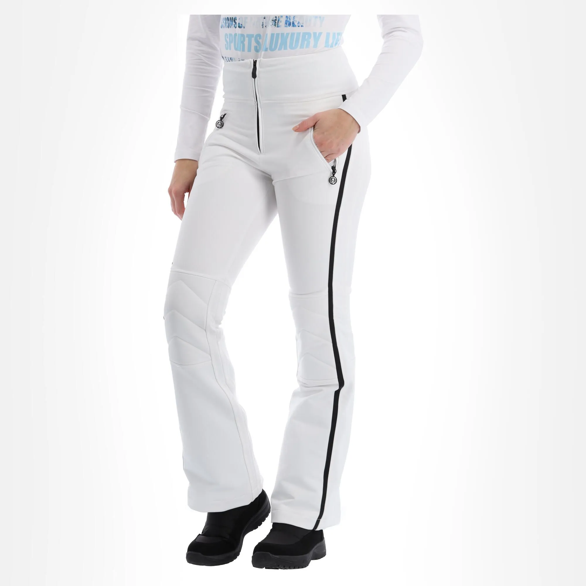 Sportalm Kitzbühel, 9828003540 Softshell Skihose Damen Optical Weiß 4 Sportalm Kitzbühel, 9828003540 Softshell Skihose Damen Optical Weiß – Bild 2
